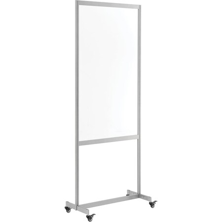 Global Industrial Clear Mobile Divider, Acrylic, 30W x 75H 695869